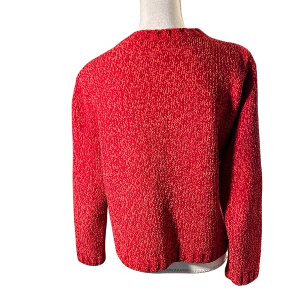 ❗️SOLD❗️Papagallo Crewneck Button Down Chenille Cardigan - Picture 3 of 6
